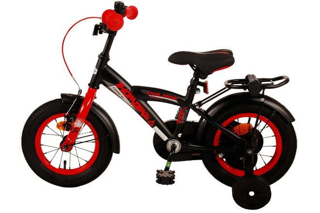 Volare Thombike Kinderfahrrad – Jungen – 12 Zoll – Schwarz Rot