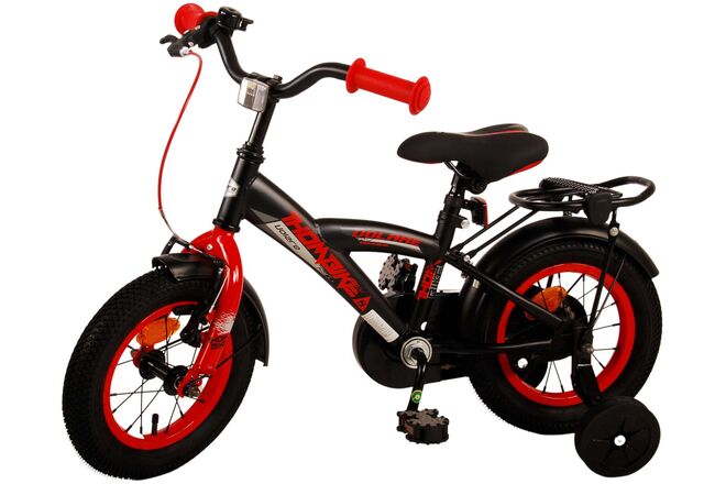 Volare Thombike Kinderfahrrad – Jungen – 12 Zoll – Schwarz Rot