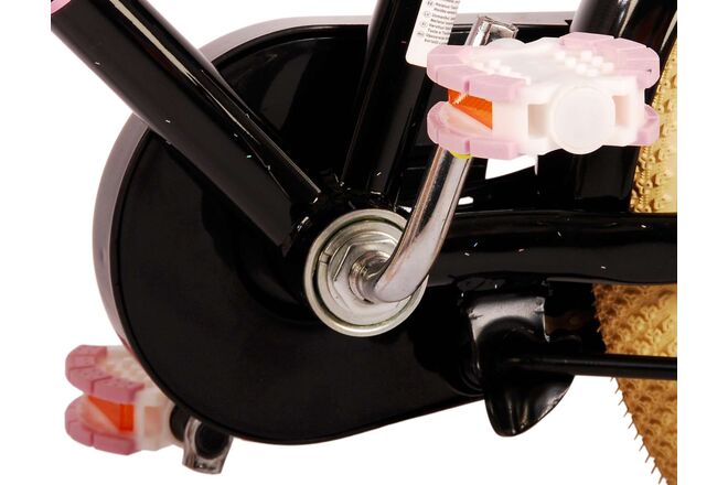 Volare Excellent Kinderfiets - Meisjes - 16 inch - Zwart - 95% afgemonteerd