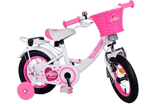 Volare Ashley Kinderfahrrad – Mädchen – 12 Zoll – Weiß