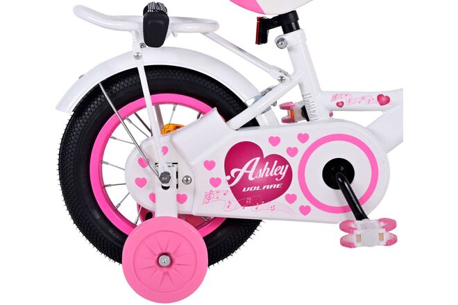 Volare Ashley Kinderfahrrad – Mädchen – 12 Zoll – Weiß