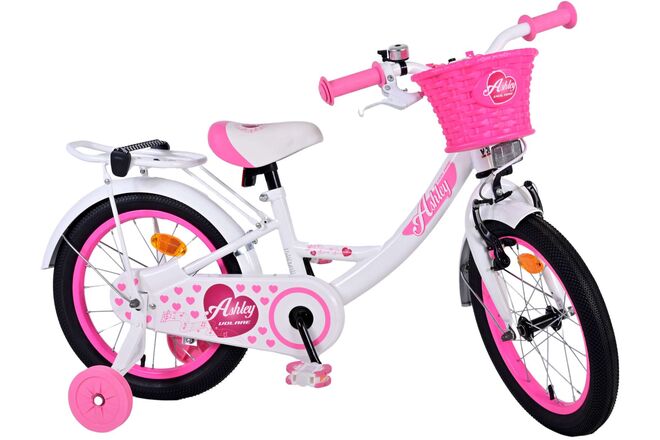 Volare Ashley Kinderfahrrad – Mädchen – 16 Zoll – Weiß