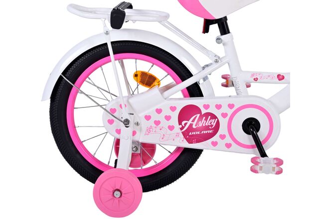Volare Ashley Kinderfahrrad – Mädchen – 16 Zoll – Weiß