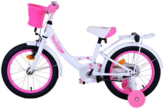 Volare Ashley Kinderfahrrad – Mädchen – 16 Zoll – Weiß