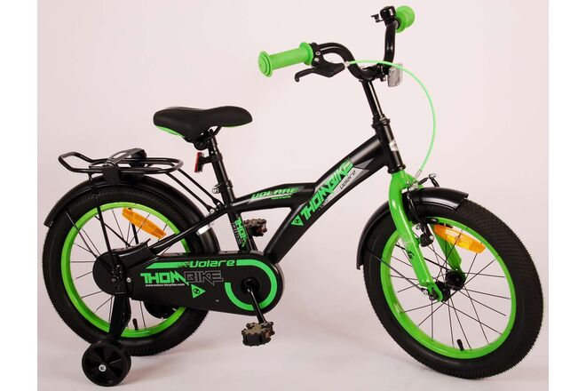 Volare Thombike Kinderfahrrad – Jungen – 16 Zoll – Schwarz Grün