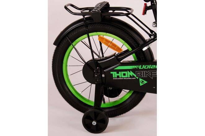 Volare Thombike Kinderfahrrad – Jungen – 16 Zoll – Schwarz Grün