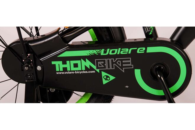 Volare Thombike Kinderfahrrad – Jungen – 16 Zoll – Schwarz Grün