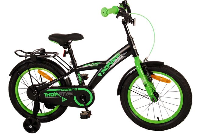 Volare Thombike Kinderfahrrad – Jungen – 16 Zoll – Schwarz Grün