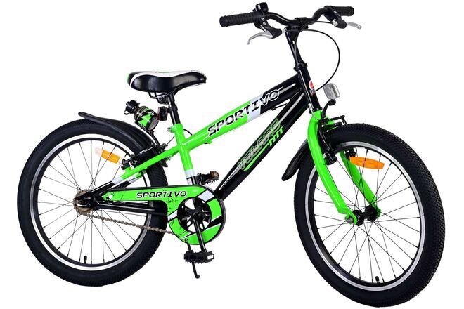 Volare Sportivo Kinderfahrrad – Jungen – 20 Zoll – Grün – Zwei Handbremsen