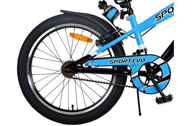 Volare Sportivo Kinderfahrrad – Jungen – 20 Zoll – Blau – Zwei Handbremsen