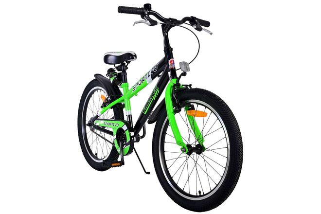 Volare Sportivo Kinderfahrrad – Jungen – 20 Zoll – Grün – Zwei Handbremsen