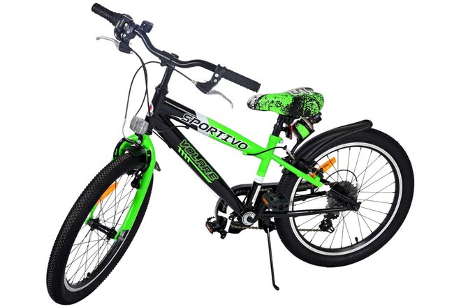 Volare Sportivo Kinderfahrrad - Jungen - 20 Zoll - Grün - 7 Gänge