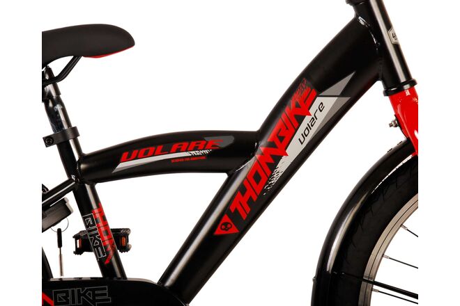 Volare Thombike Kinderfahrrad – Jungen – 20 Zoll – Schwarz Rot