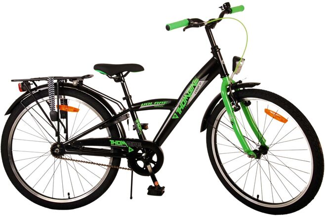 Volare Thombike Kinderfahrrad – Jungen – 24 Zoll – Schwarz Grün
