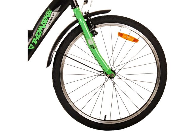 Volare Thombike Kinderfahrrad – Jungen – 24 Zoll – Schwarz Grün