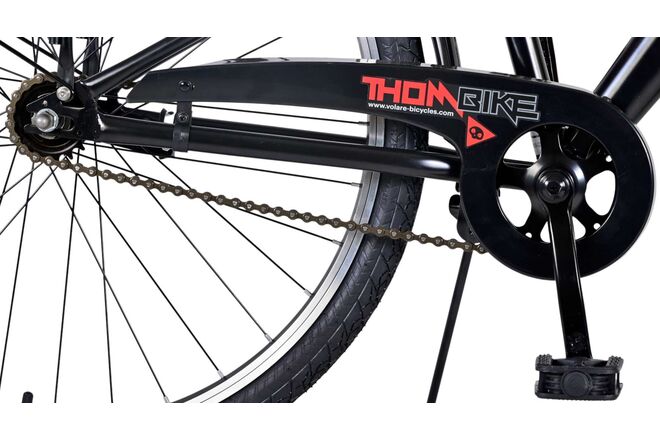 Volare Thombike Kinderfahrrad – Jungen – 26 Zoll – Schwarz Rot