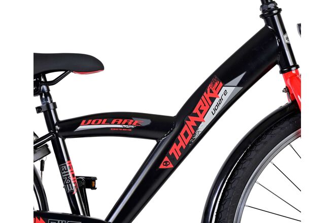 Volare Thombike Kinderfahrrad – Jungen – 26 Zoll – Schwarz Rot