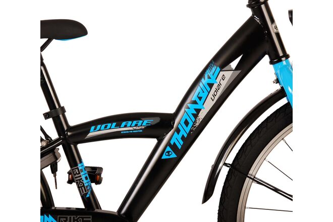 Volare Thombike Kinderfahrrad – Jungen – 24 Zoll – Schwarz Blau