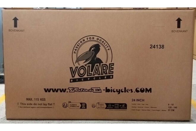 Rower dziecięcy Volare Excellent - Dziewczęce - 24 cale - Czarny - 3 biegi