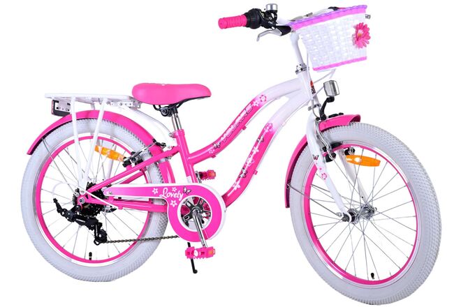 Volare Lovely Kinderfiets - Meisjes - 20 inch - Roze - 6 versnellingen