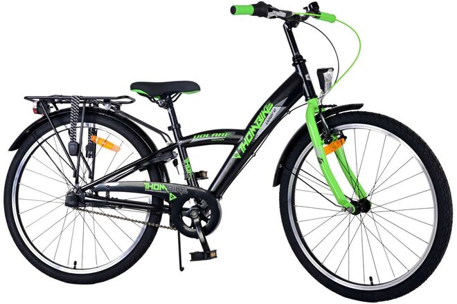 Volare Thombike Kinderfahrrad – Jungen – 24 Zoll – Grün Schwarz – 3 Gänge