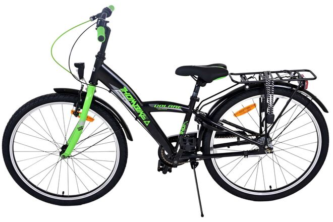 Volare Thombike Kinderfahrrad – Jungen – 24 Zoll – Grün Schwarz – 3 Gänge
