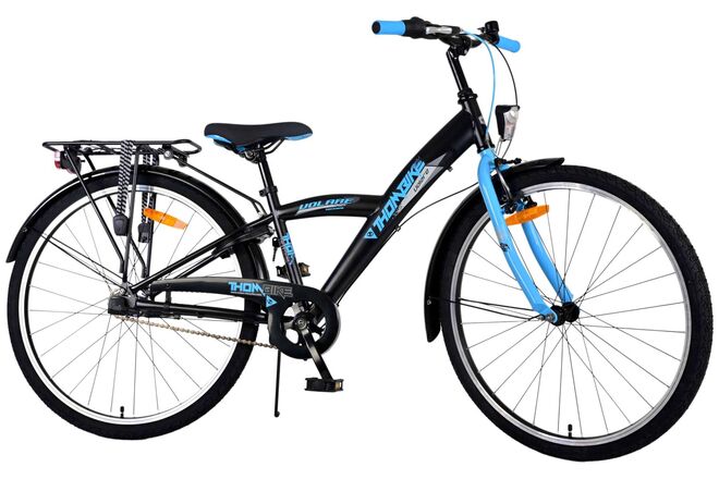 Volare Thombike Kinderfahrrad – Jungen – 26 Zoll – Schwarz Blau – 3 Gänge