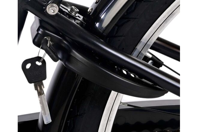 Volare Thombike Kinderfahrrad – Jungen – 26 Zoll – Schwarz Blau – 3 Gänge