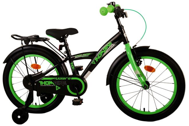 Volare Thombike Kinderfiets - Jongens - 18 inch - Zwart Groen