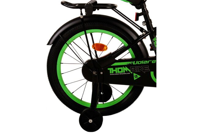 Volare Thombike Kinderfiets - Jongens - 18 inch - Zwart Groen