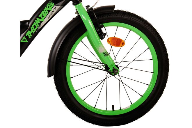 Volare Thombike Kinderfiets - Jongens - 18 inch - Zwart Groen