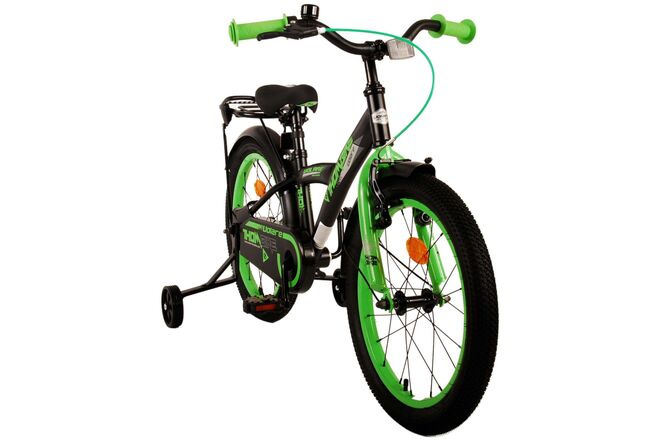 Volare Thombike Kinderfiets - Jongens - 18 inch - Zwart Groen