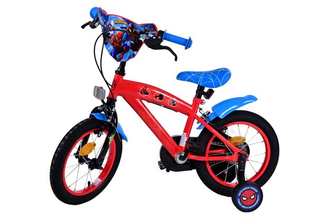 Ultimate Spider-Man Kinderfiets - Jongens - 14 inch - Blauw/Rood - Twee handremmen