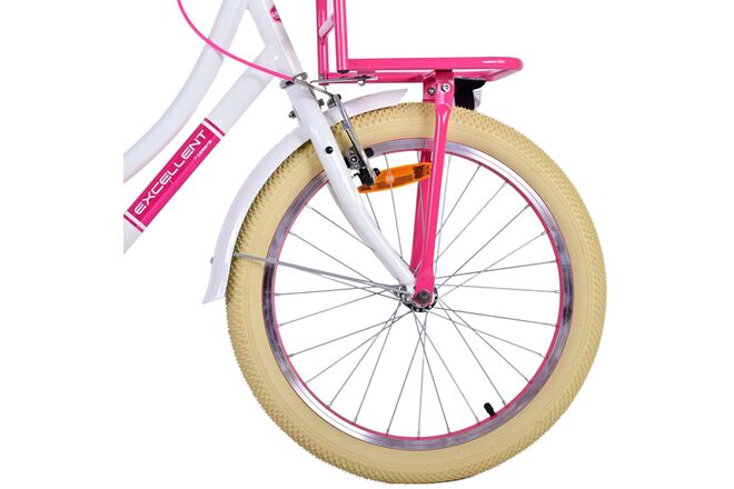 Volare Excellent Kinderfiets - Meisjes - 20 inch - Wit