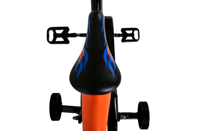 Hot Wheels Kinderfiets - Jongens - 16 inch - Zwart Oranje Blauw - Twee handremmen