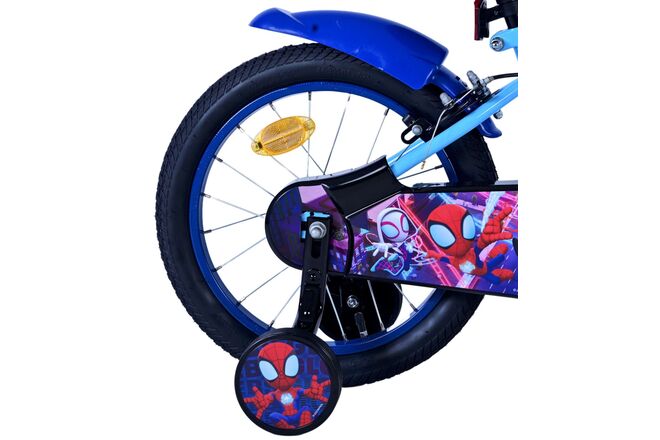 Spidey Kinderfahrrad – Jungen – 16 Zoll – Blau – Zwei Handbremsen