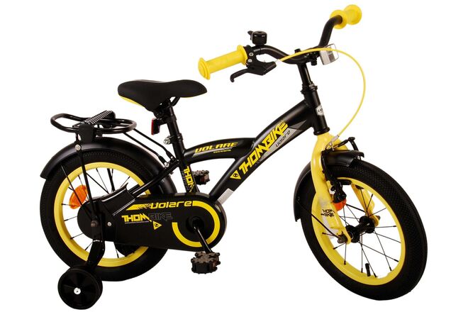 Volare Thombike Kinderfiets - Jongens - 14 inch - Zwart Geel