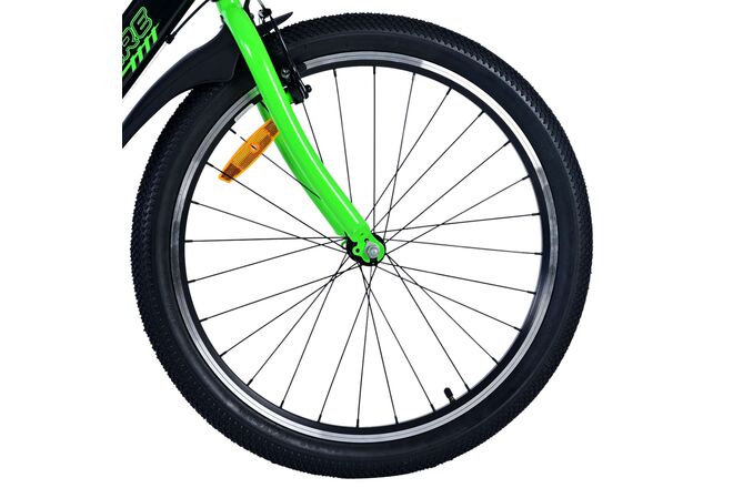 Volare Sportivo Kinderfahrrad – Jungen – 24 Zoll – 7 Gänge – Schwarz Grün