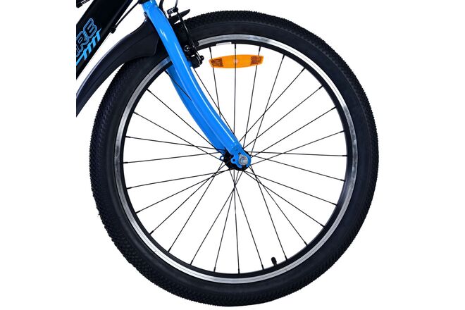 Volare Sportivo Kinderfahrrad – Jungen – 24 Zoll – 7 Gänge – Schwarz Blau
