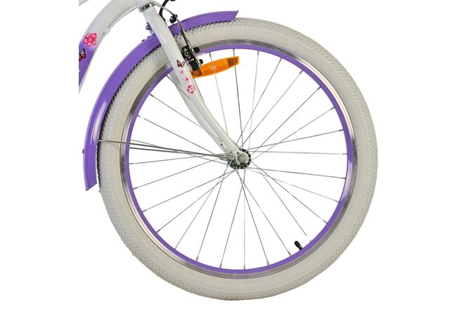 Volare Lovely Kinderfahrrad - Mädchen - 24 Zoll - Lila - 7 Gänge