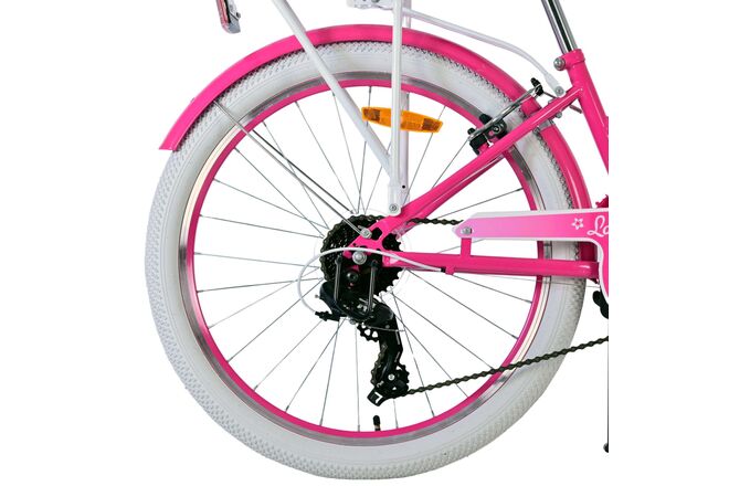 Volare Lovely Kinderfiets - Meisjes - 24 inch - Roze - 7 Versnellingen