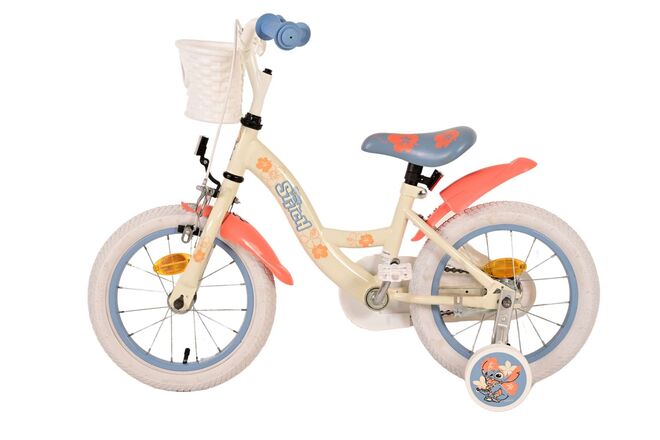Disney Stitch Kids bike - Girls - 14 inch - Cream Coral Blue [CLONE]