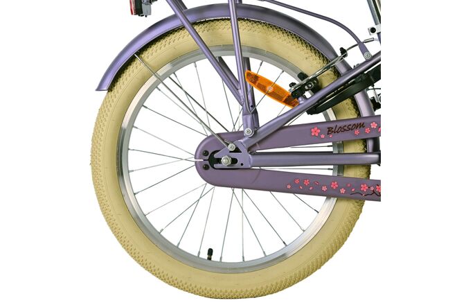 Volare Blossom Kinderfiets - Meisjes - 20 inch - Paars - Twee handremmen