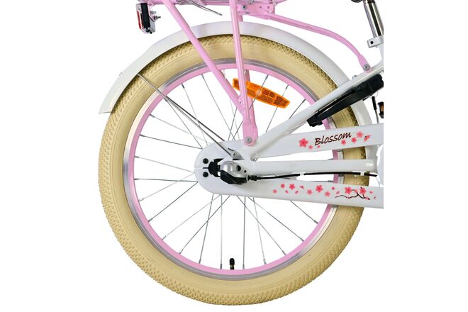 Volare Blossom Kinderfiets - Meisjes - 20 inch - Wit - Nexus 3 versnellingen