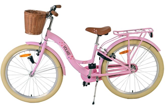 Volare Blossom Kinderfiets - Meisjes - 24 inch - Roze - Twee handremmen