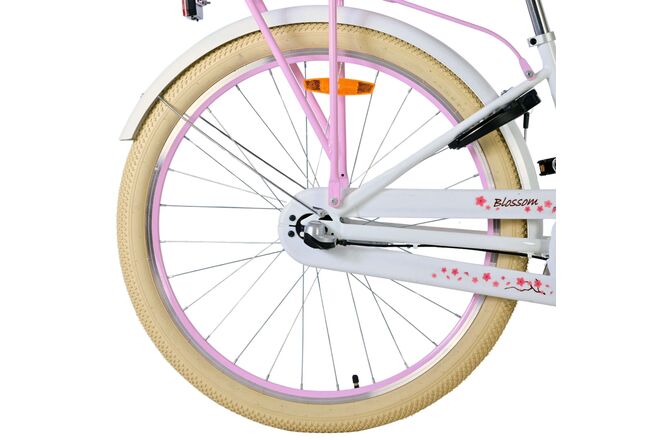 Volare Blossom Kinderfahrrad - Mädchen - 26 Zoll - Weiß - Nexus 3 Gänge