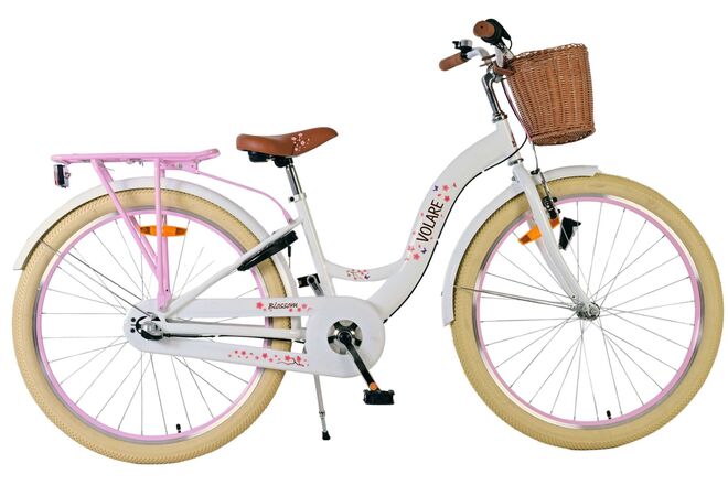 Volare Blossom Kinderfahrrad - Mädchen - 26 Zoll - Weiß - Nexus 3 Gänge