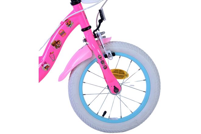 Dolls Kinderfiets - Meisjes - 14 inch - Roze - Twee handremmen