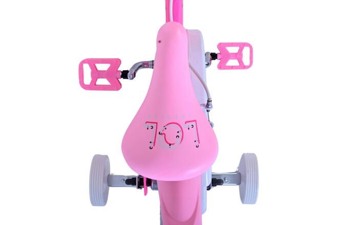 Dolls Kinderfiets - Meisjes - 14 inch - Roze - Twee handremmen