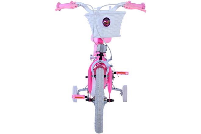 Dolls Kinderfiets - Meisjes - 14 inch - Roze - Twee handremmen